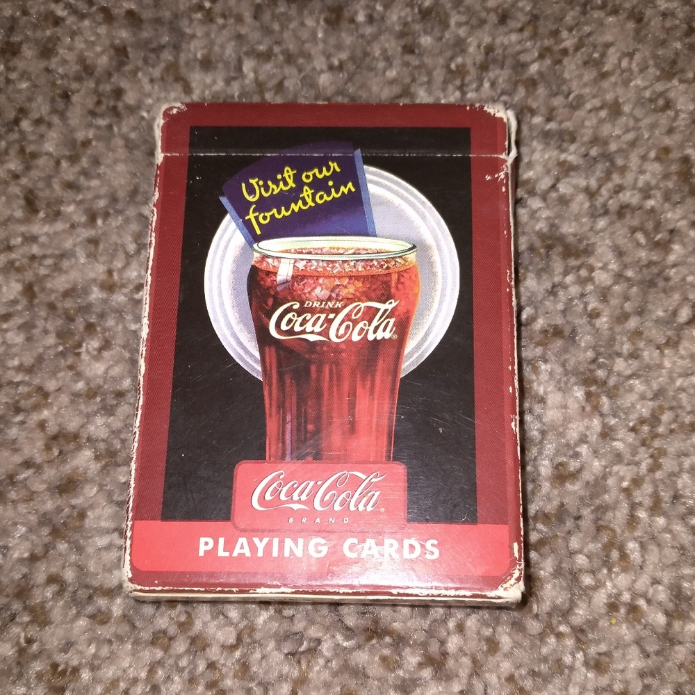 Coca cola playing cards